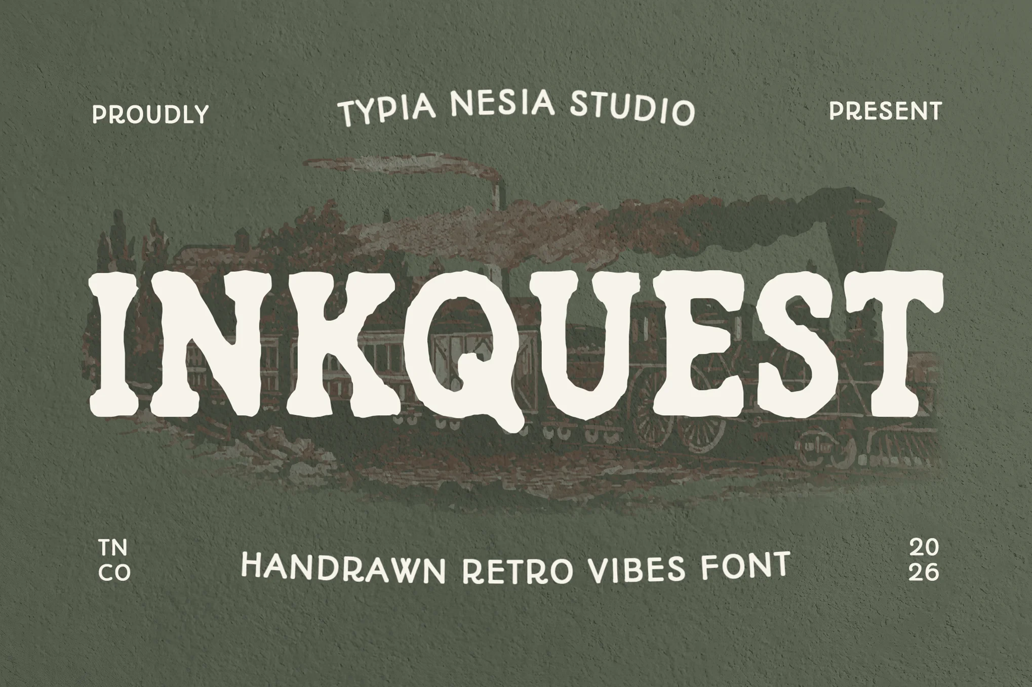 Inkquest - Rough Vintage Hand Drawn Slab Serif