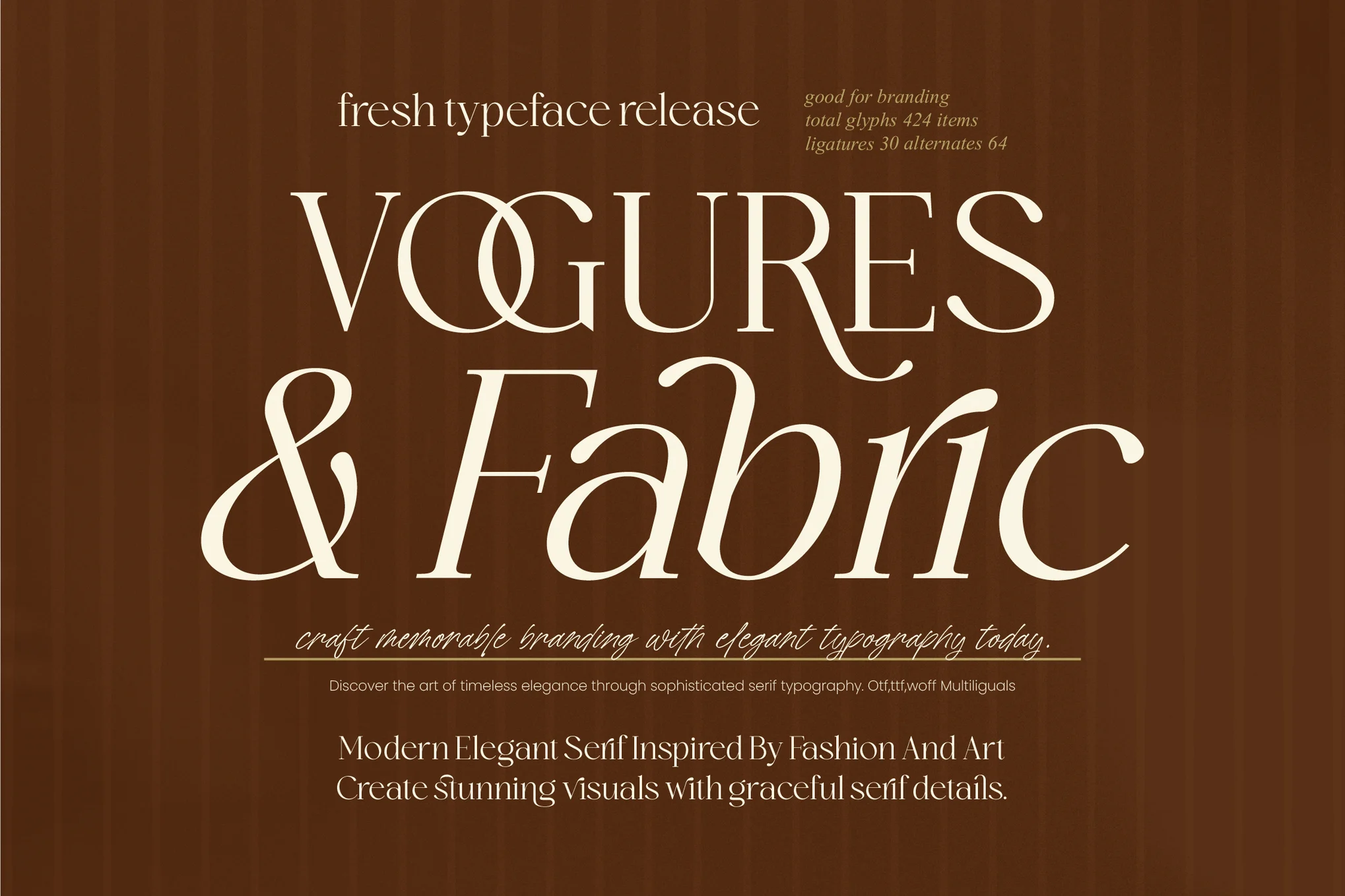 Vogures Fabric – Modern Elegant Serif