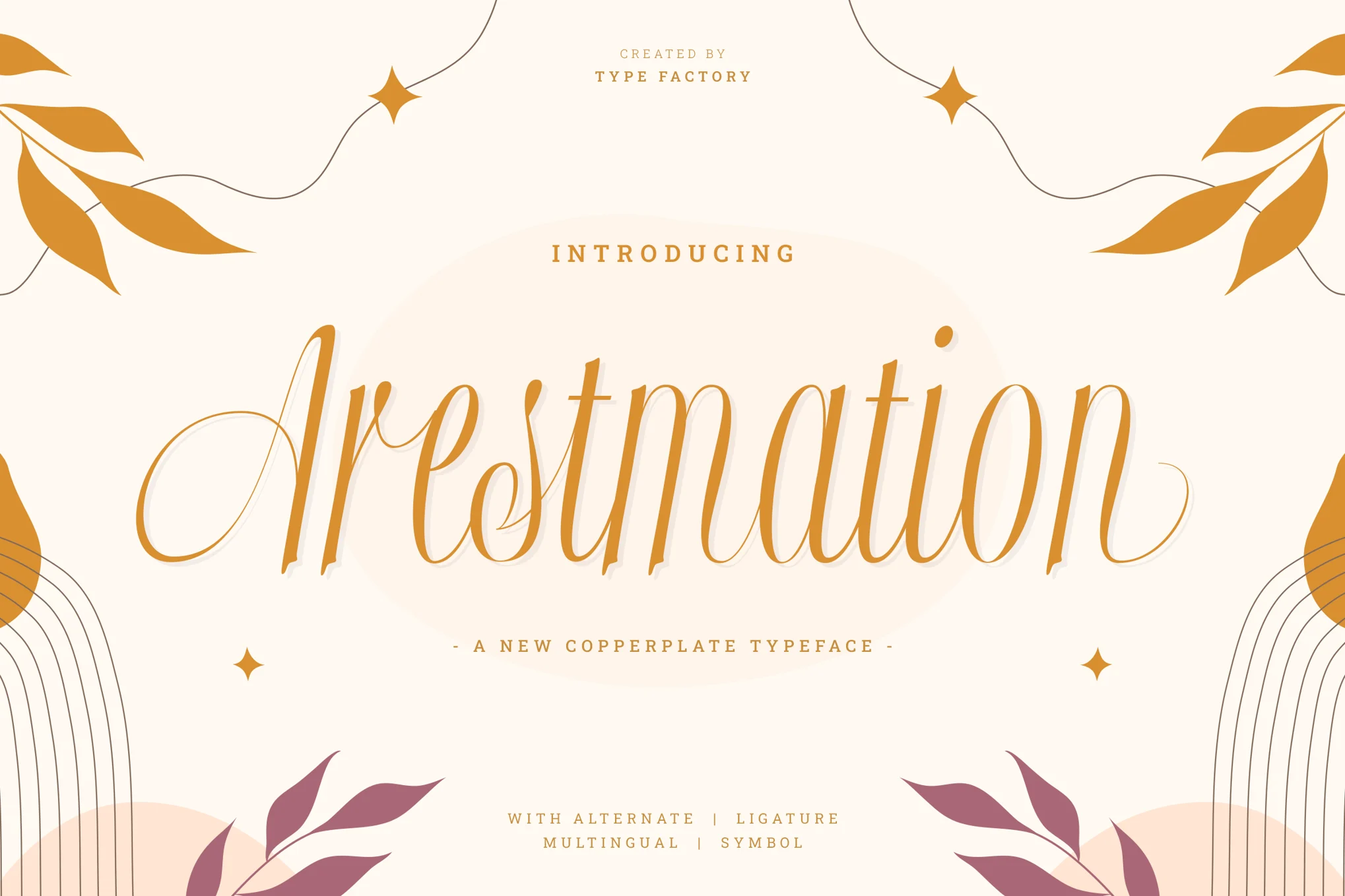 Arestmation - New Copperplate Font