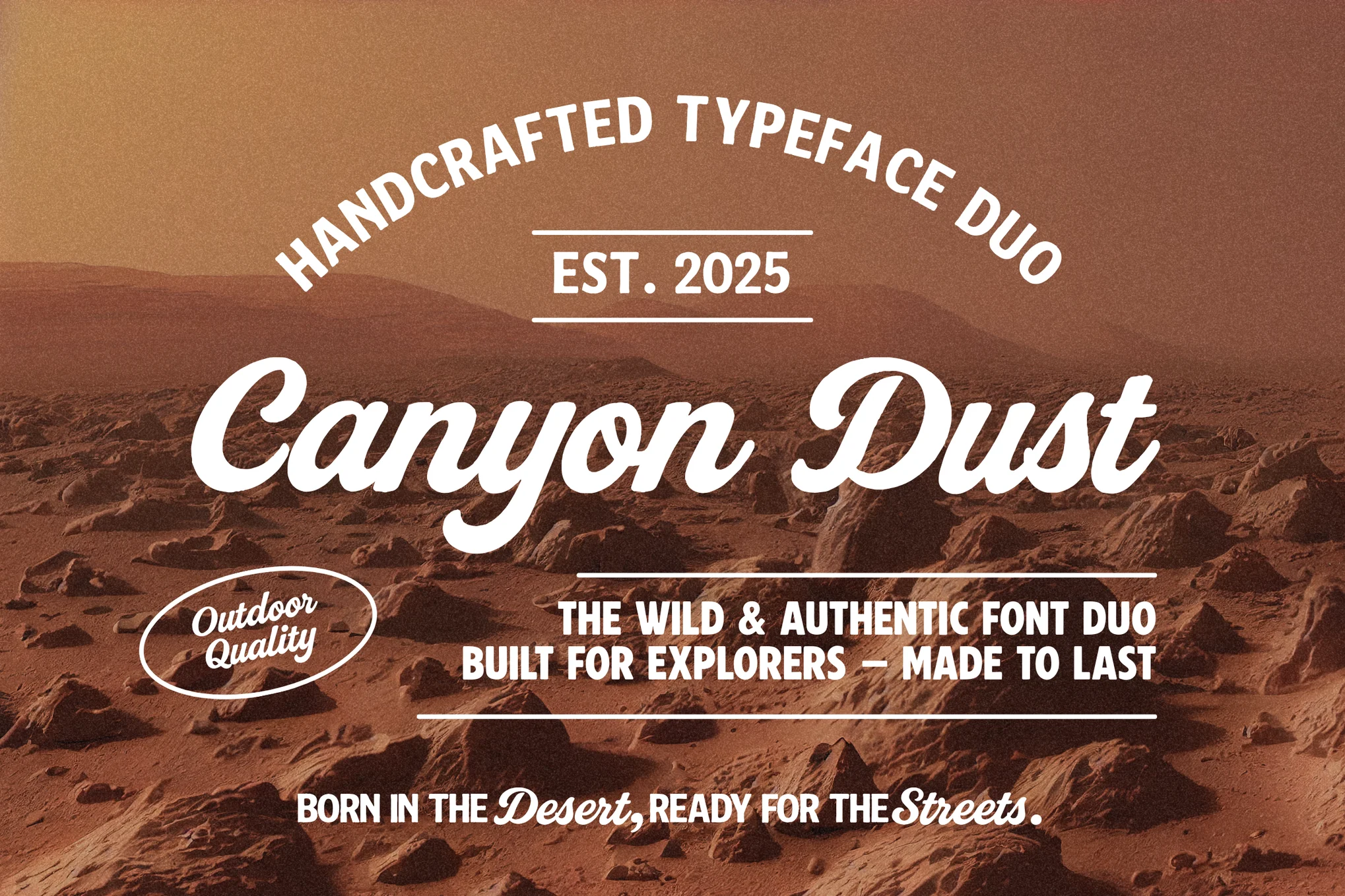 Canyon Dust – Handcrafted Font Duo