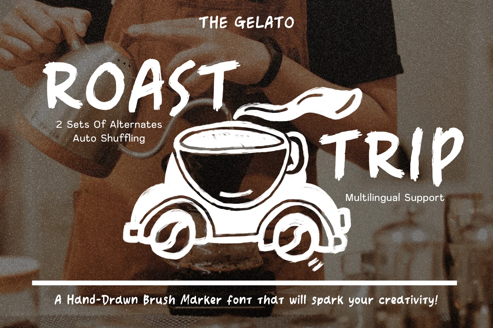 Roast Trip - Handwritten Brush Paint Marker Font