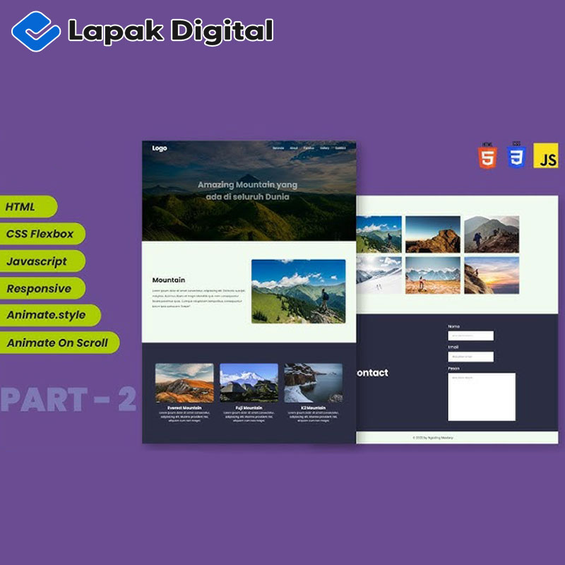 Template HTML Website Mountain Gallery - Responsive