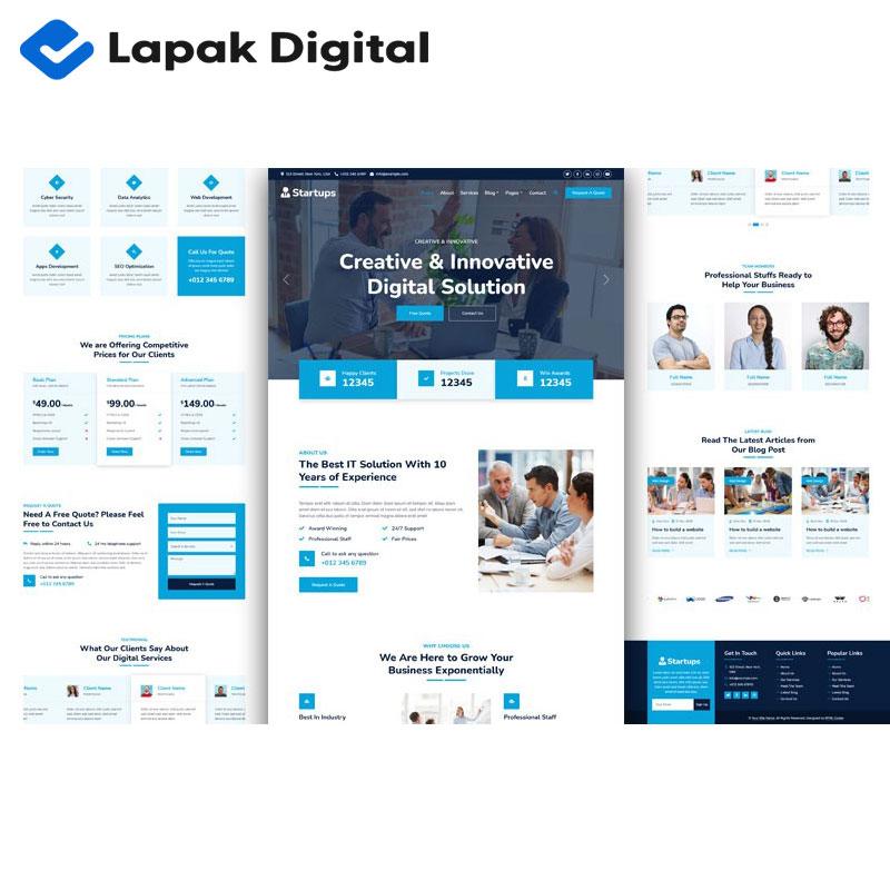 Template Website IT Solution & Digital Agency Responsive