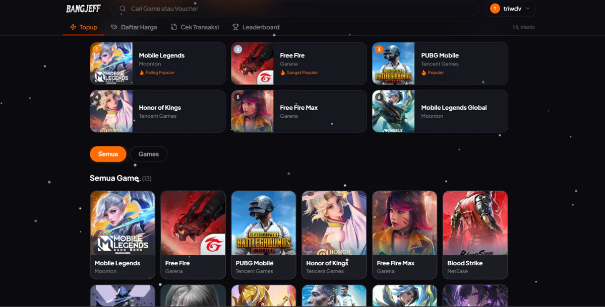 Web Top Up Game & PPOB Otomatis Terbaru 2026 Admin Panel Lengkap