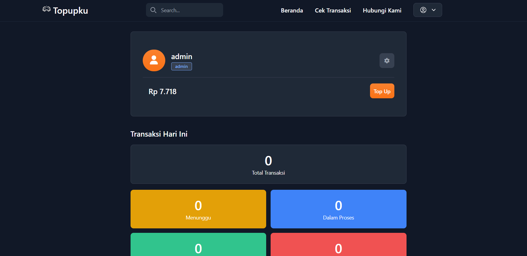 Web Topup Games dan PPOB Otomatis - TopupKu 4