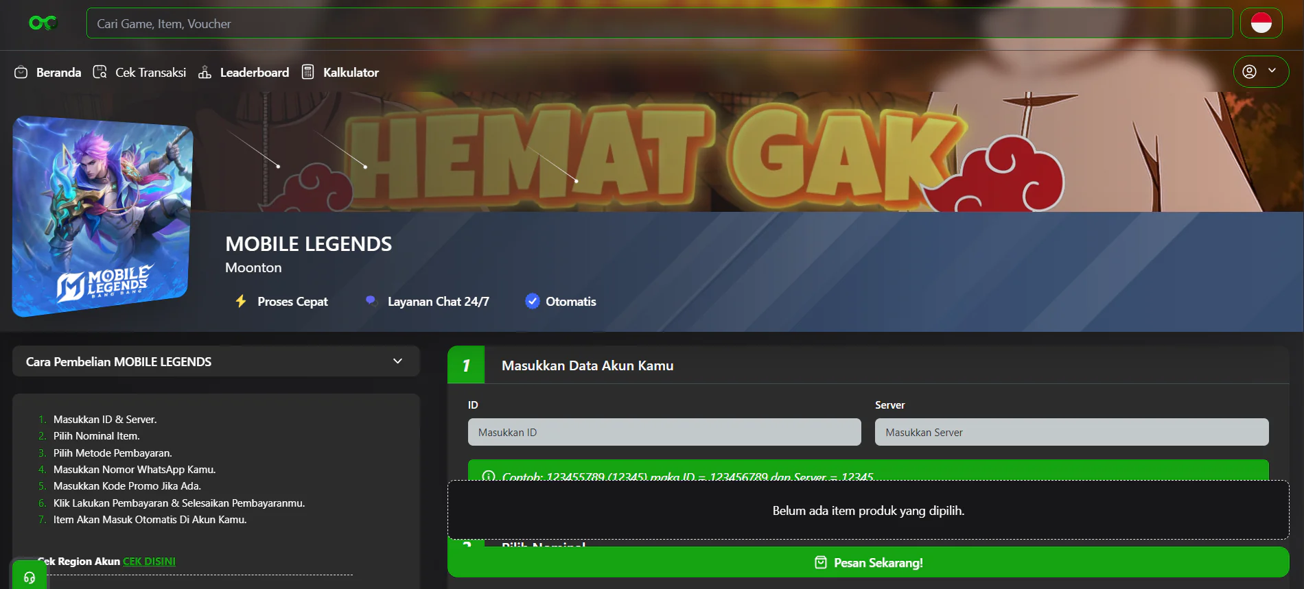Web Topup Games dan PPOB Otomatis VocaTopup 4