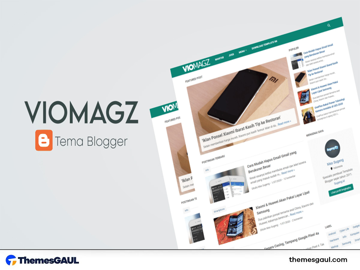 VioMagz Tema Blogger