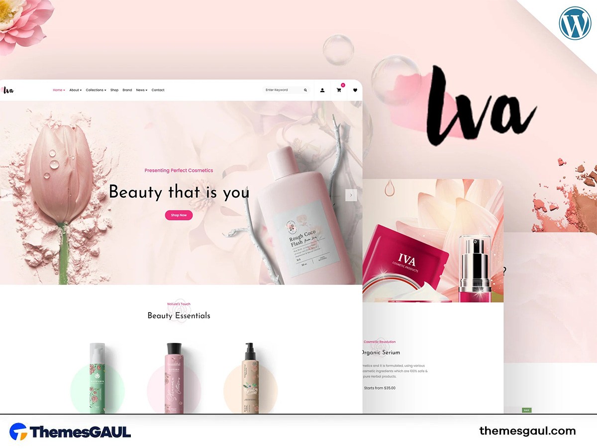 Iva – Beauty Cosmetics Shop WordPress Theme