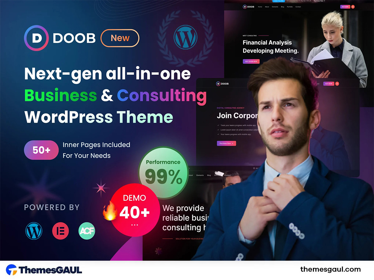 Business Consulting WordPress Theme – Doob
