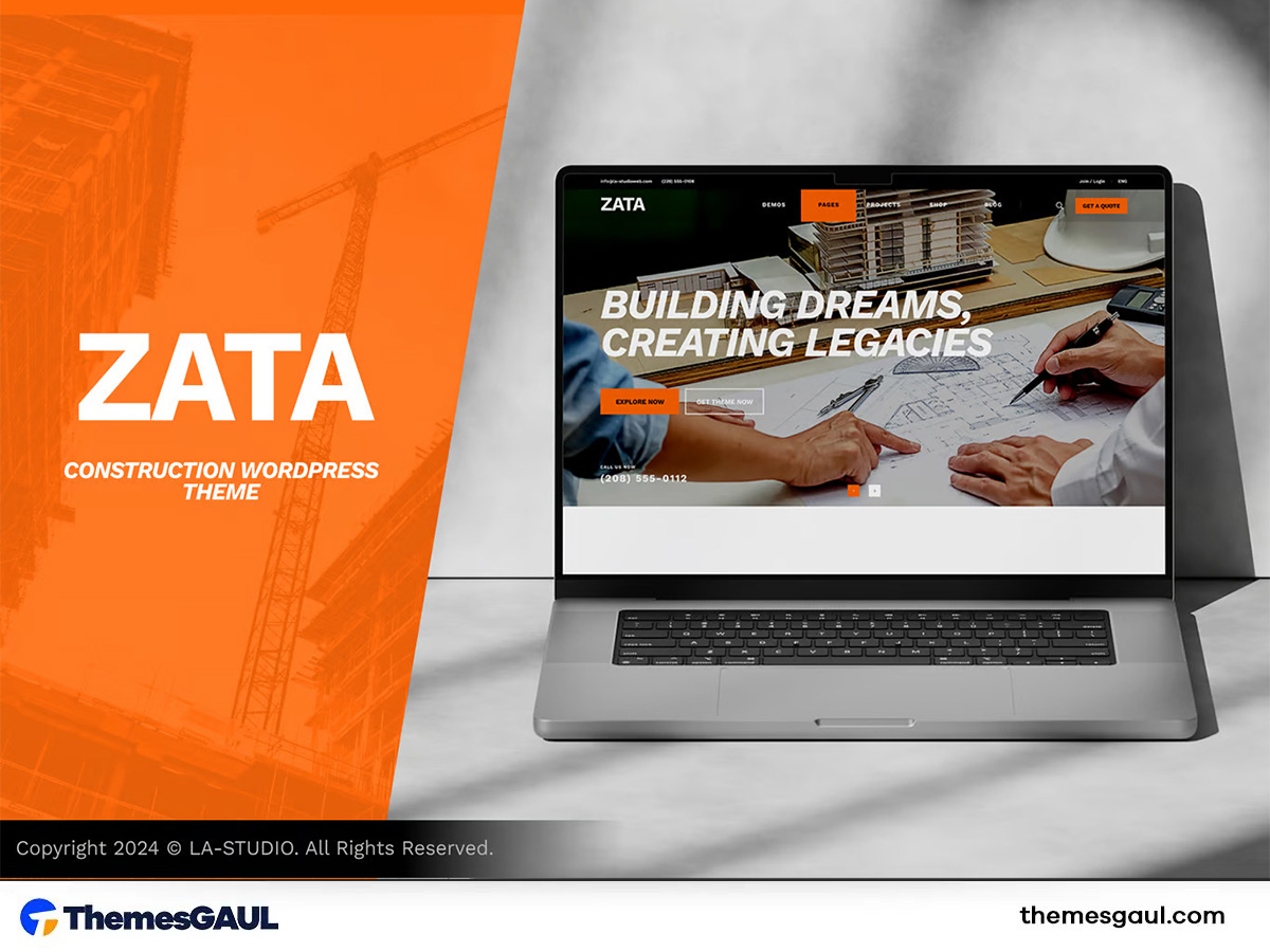Zata – Construction WordPress Theme