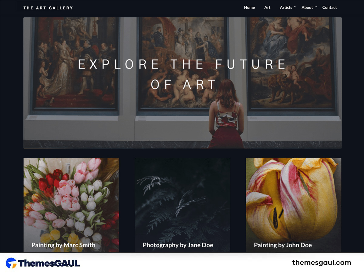 Basic Art Gallery Theme