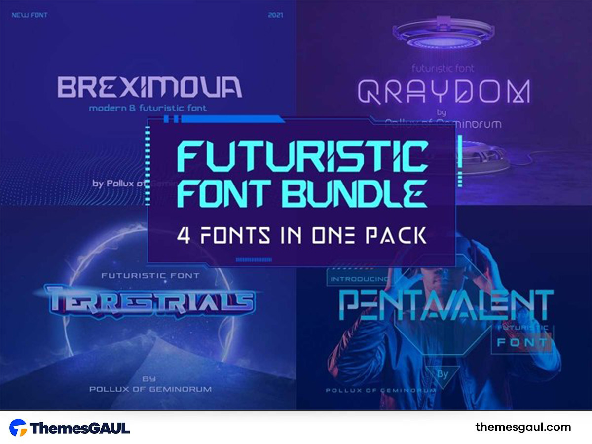 Futuristic Font Bundle