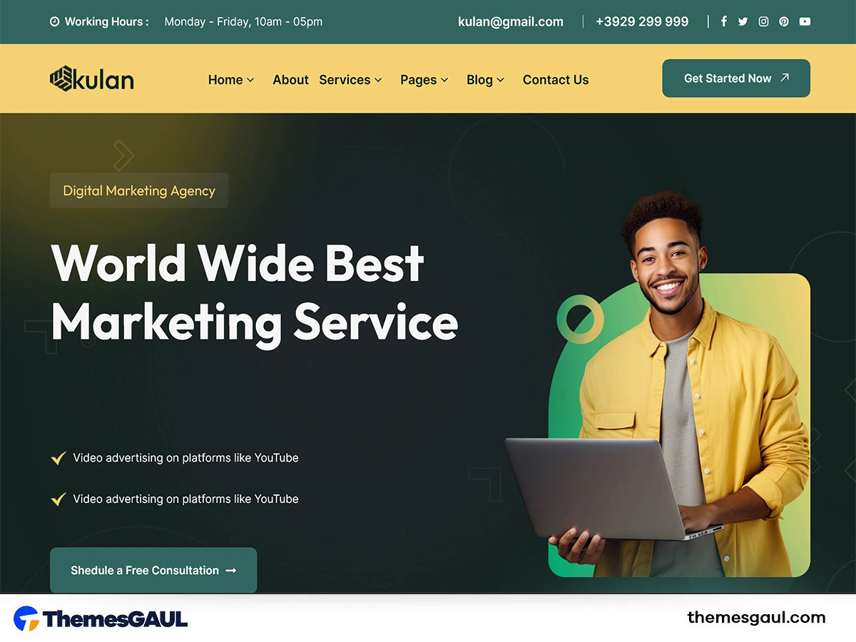 Kulan – Digital Marketing Agency WordPress Theme