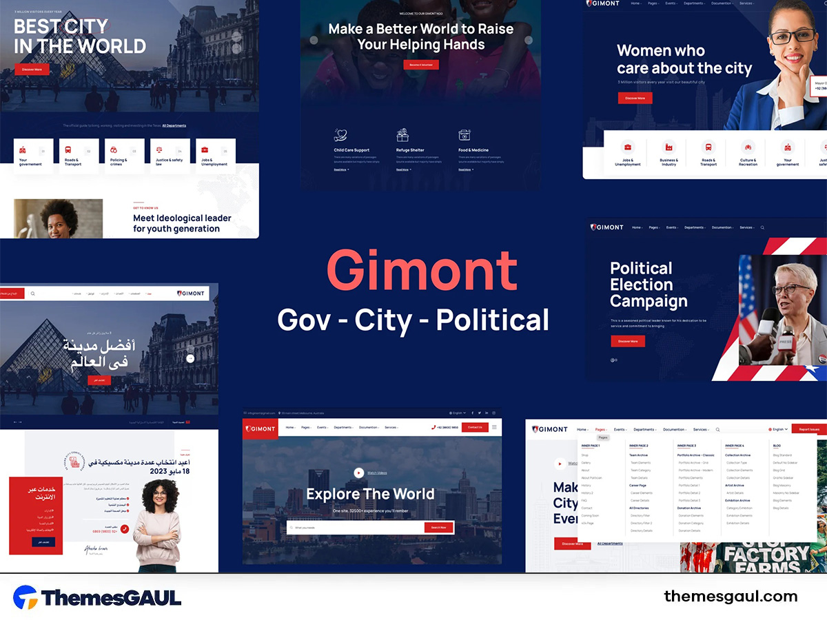 Political City Gov Campaign WP Theme – Gimont