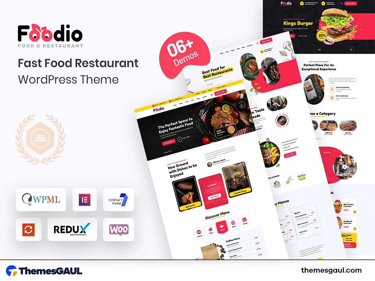 Foodio – Fast Food Restaurant WordPress Theme
