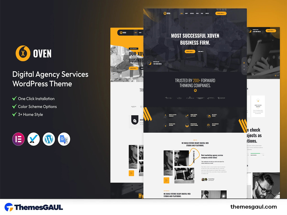 Xoven – Digital Agency Services WordPress Theme