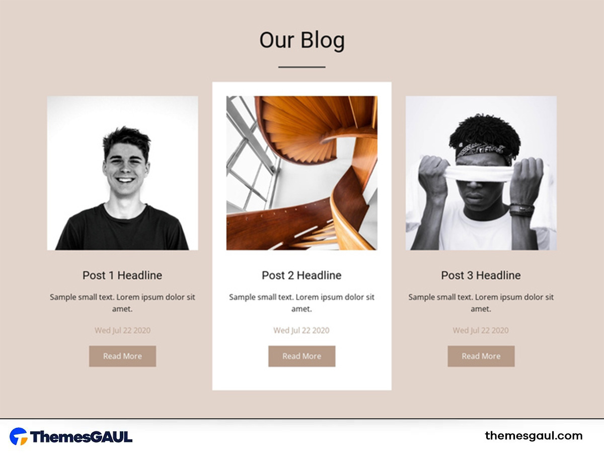 One-Page Blog Theme