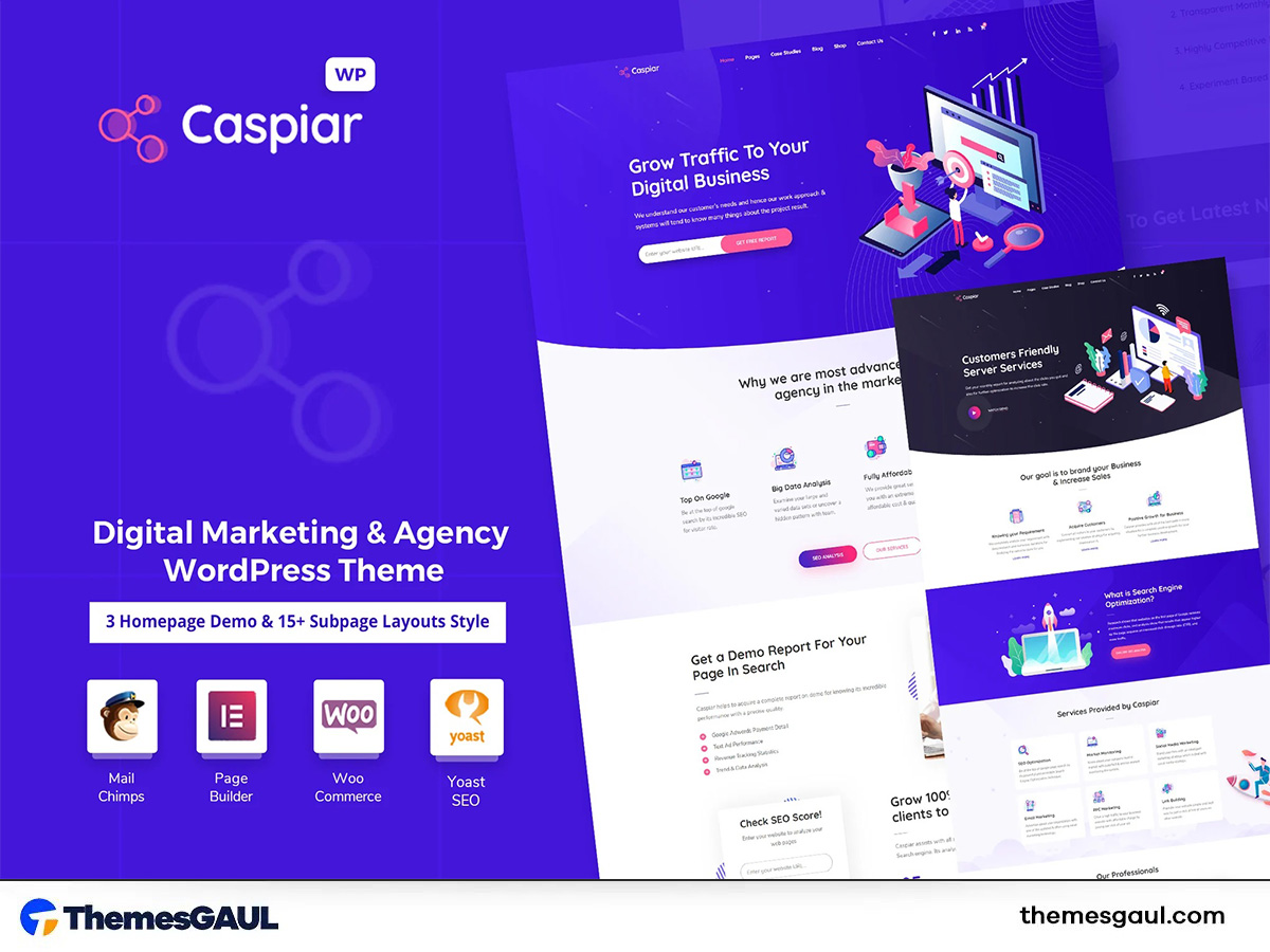 Caspiar | Digital Marketing & Agency Theme