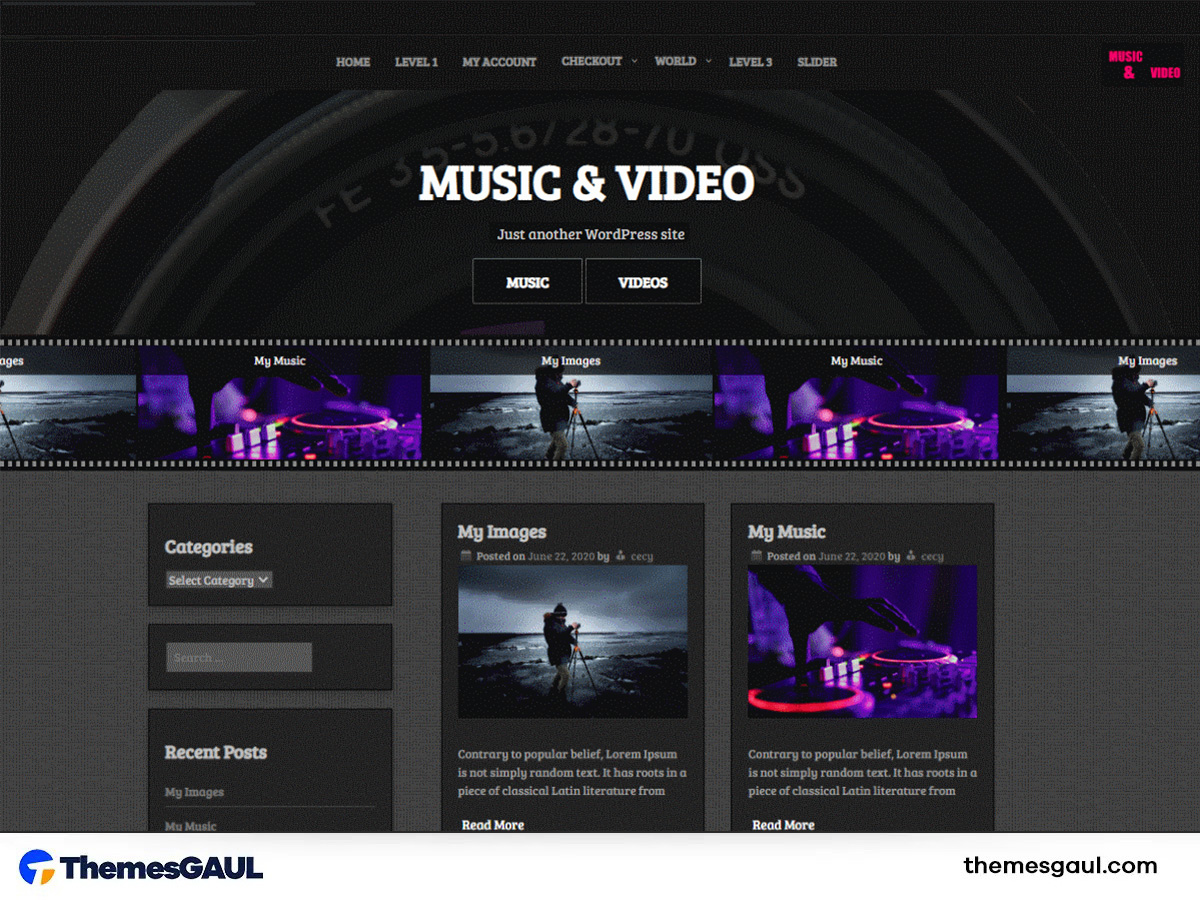 Simple Music Theme
