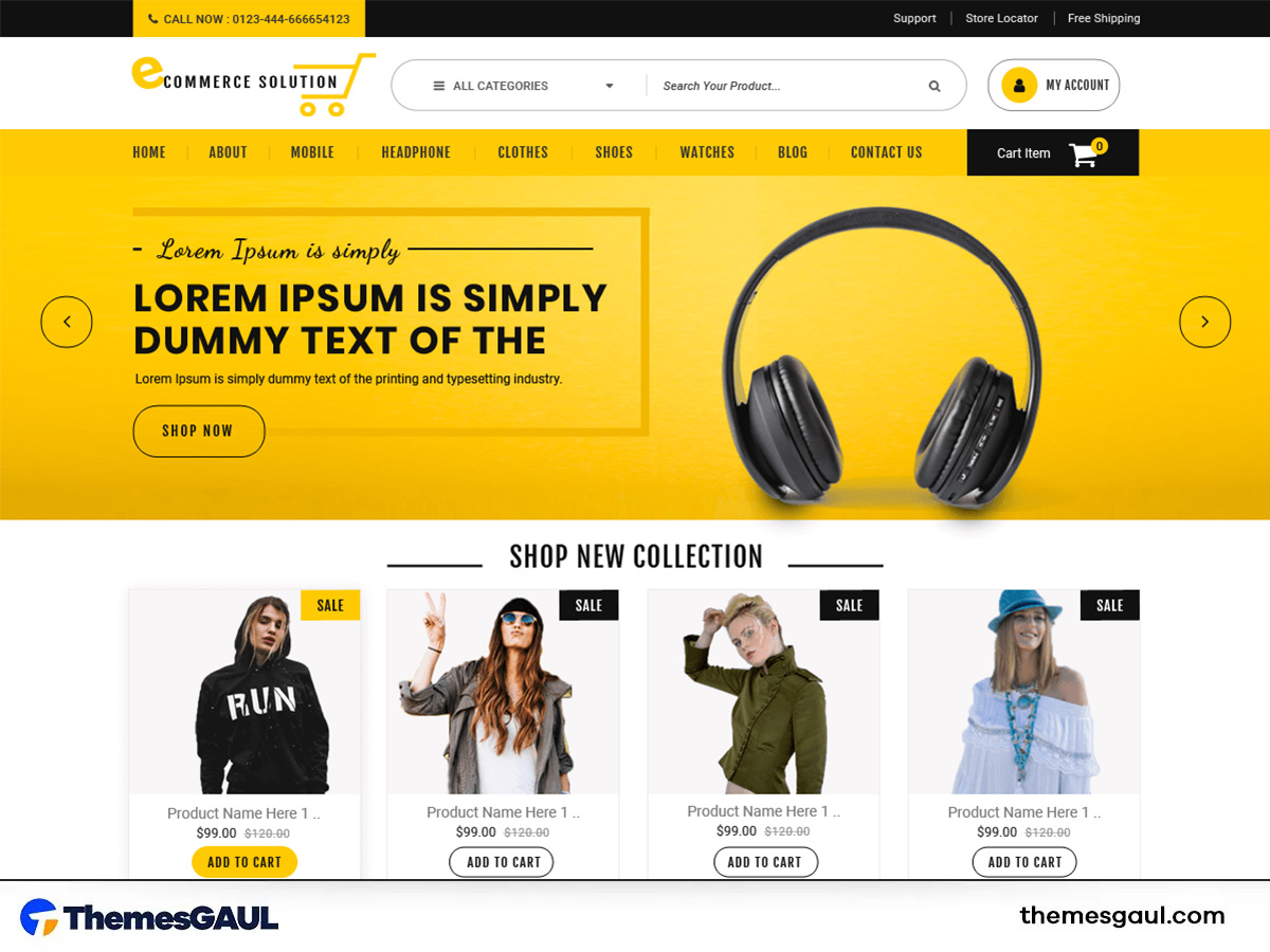 Basic E-commerce Theme