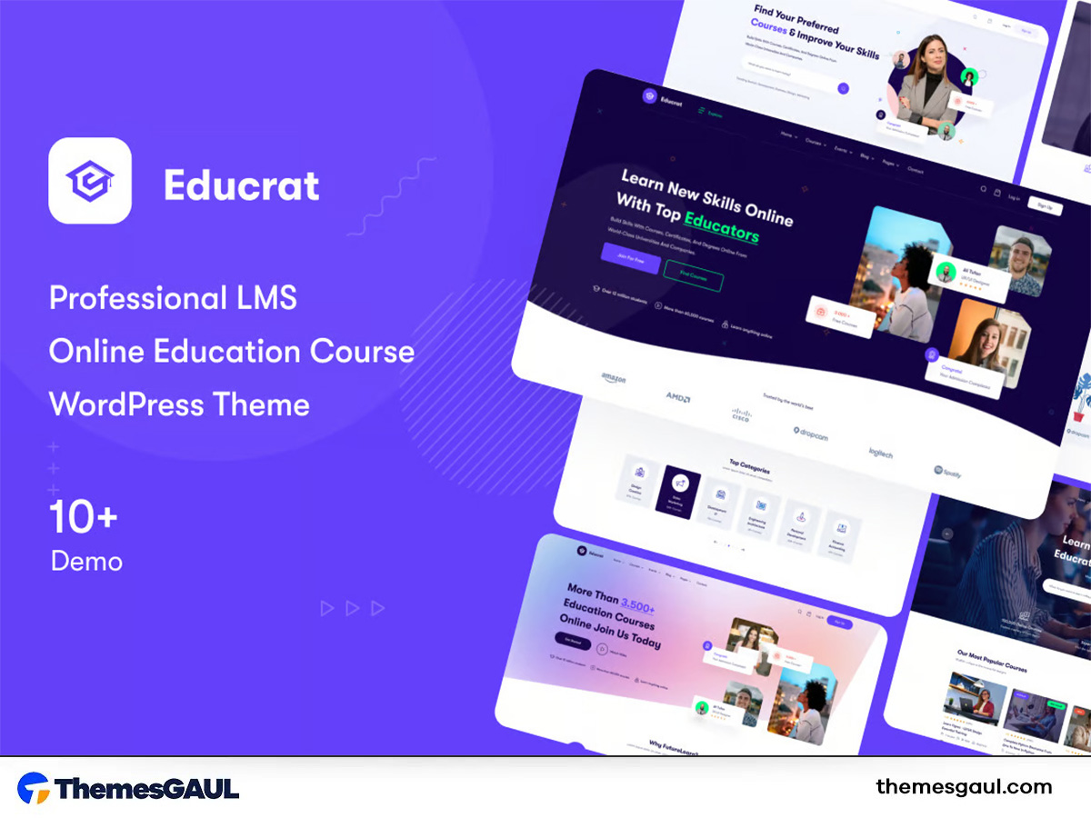 Educrat – Online Course Education WordPress Theme