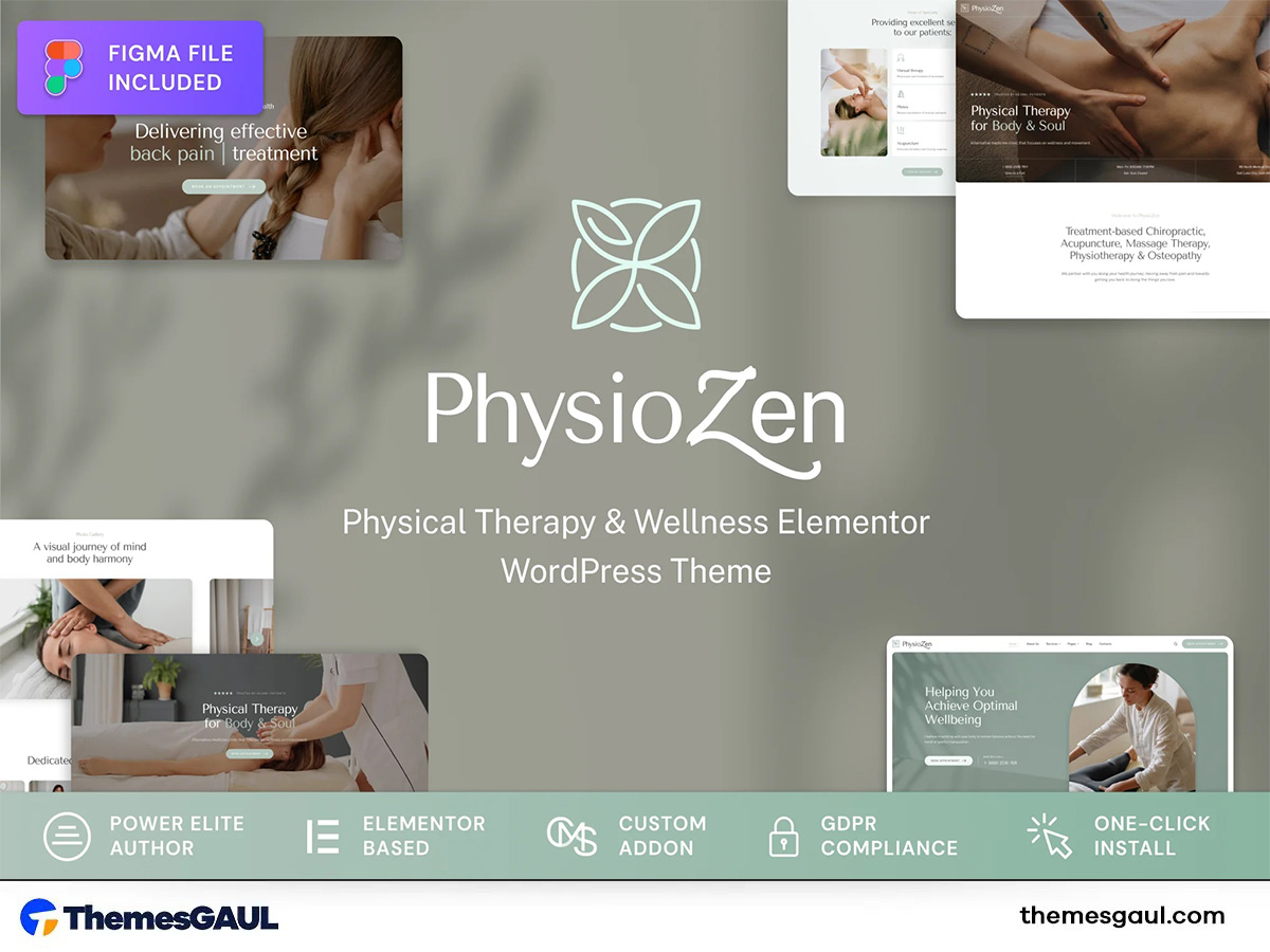 PhysioZen – Chiropractor Wellness WordPress Theme