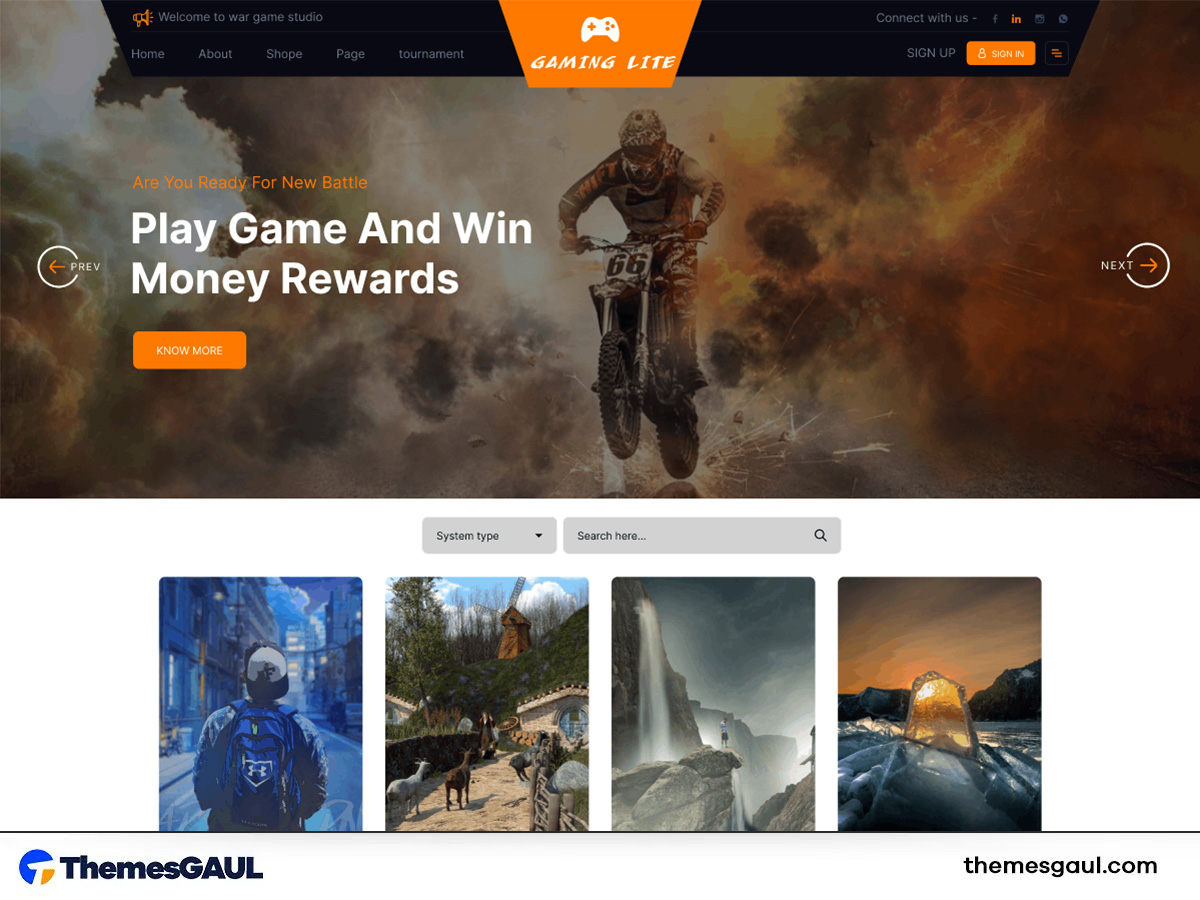 Simple Gaming Theme