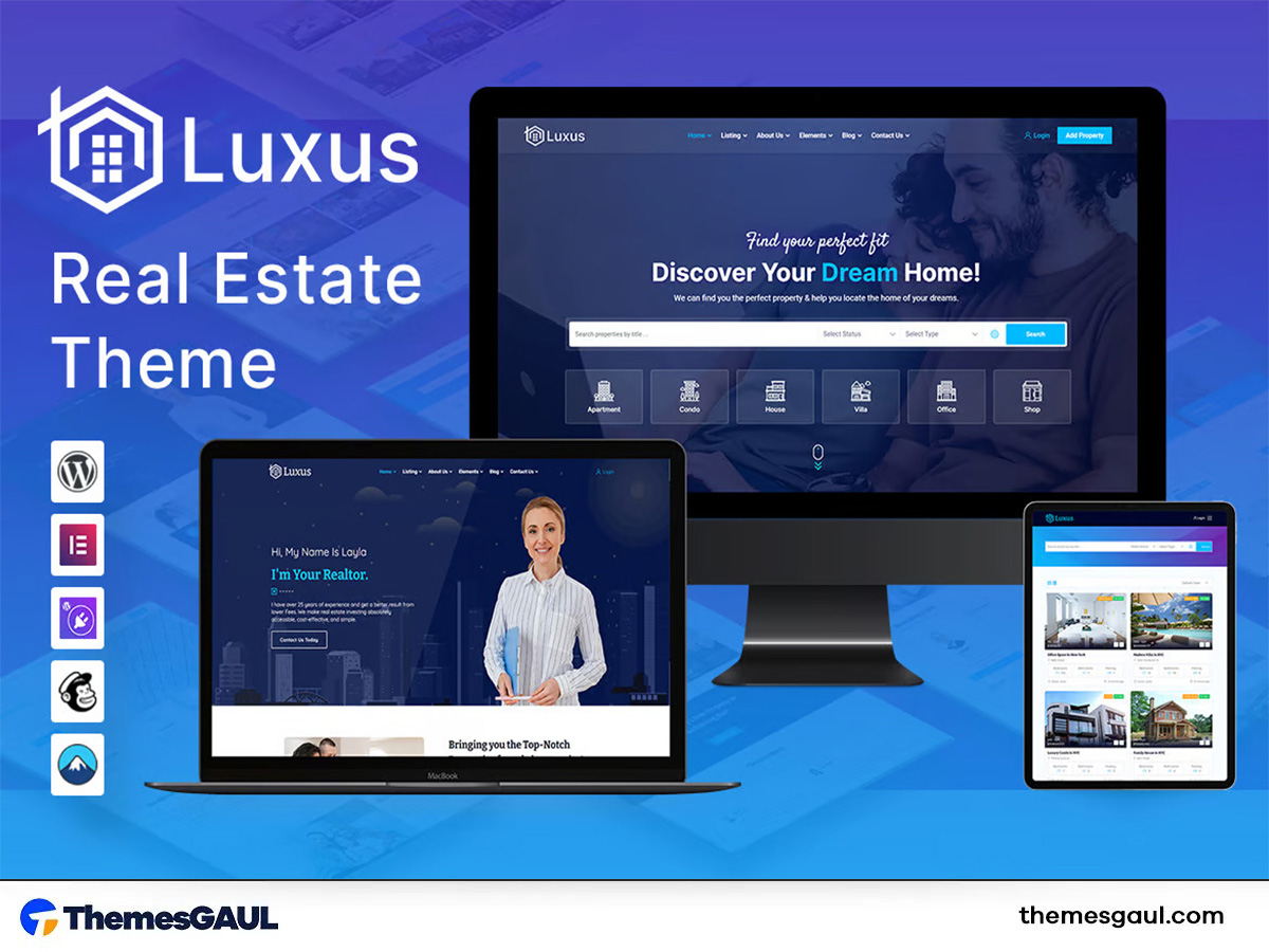 Luxus – Real Estate WordPress Theme