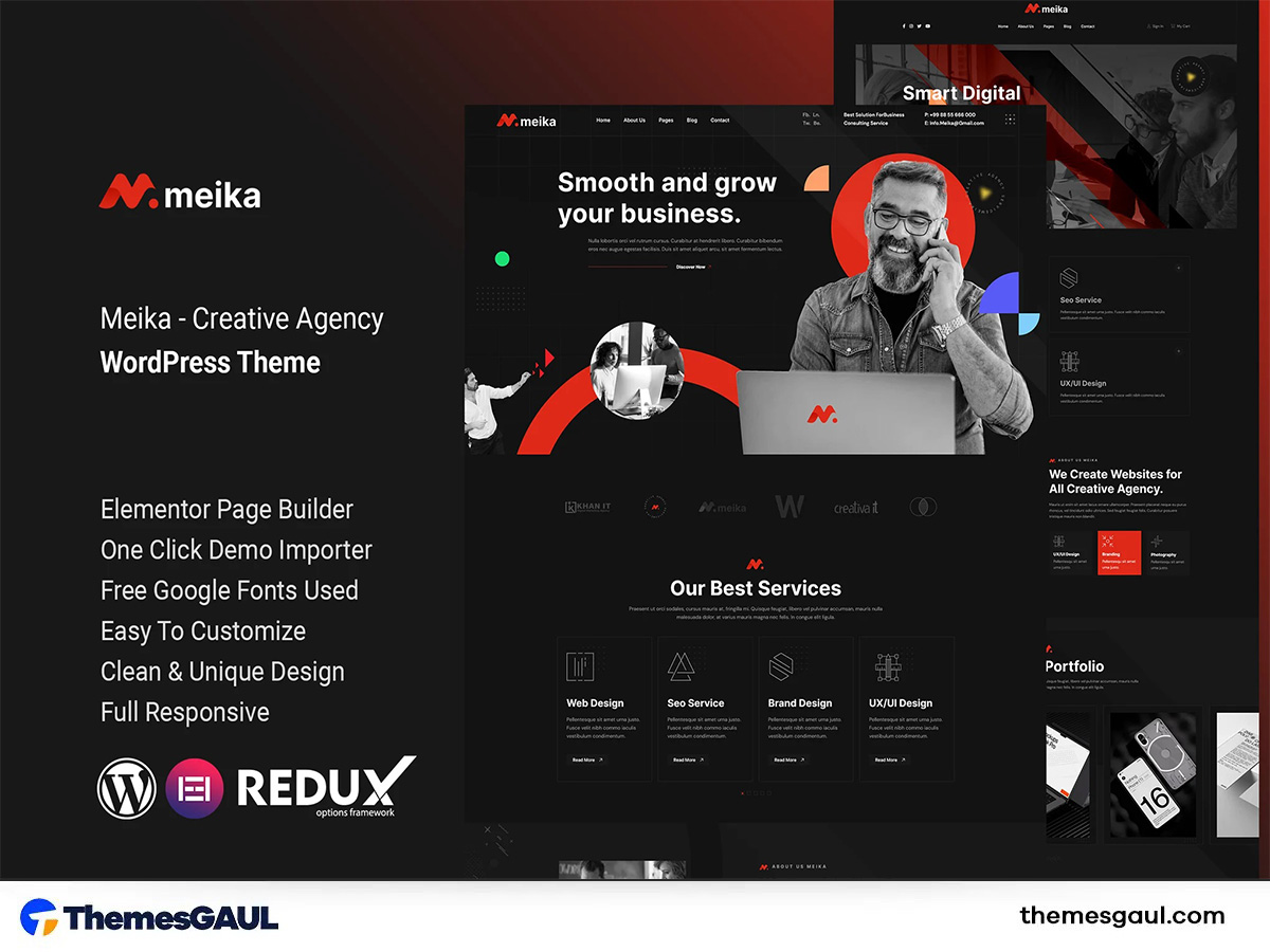 Meika – Creative Agency WordPress Theme