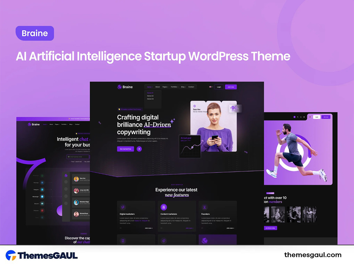 Braine – Digital AI Tech Software WordPress Theme