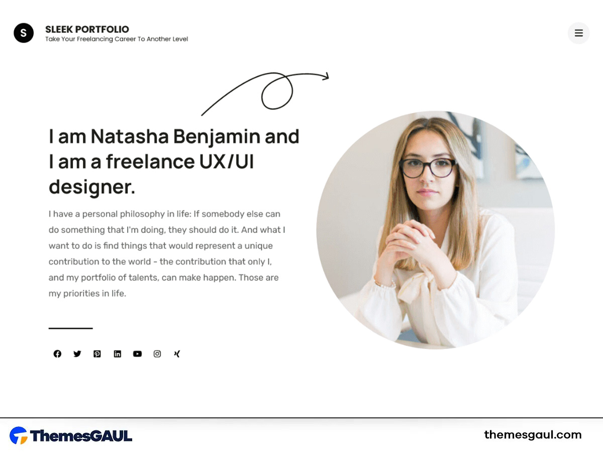 Sleek Portfolio Theme