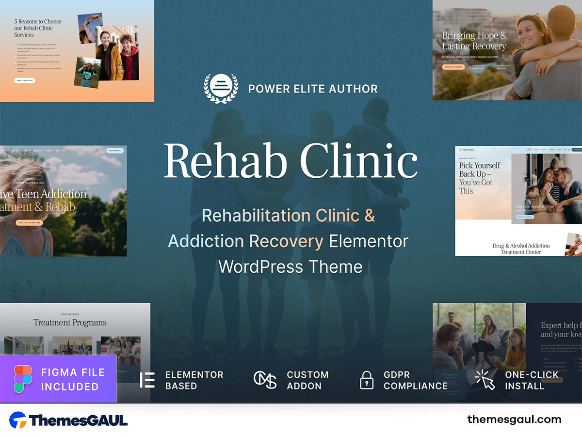Rehab Clinic – Addiction Recovery WordPress Theme