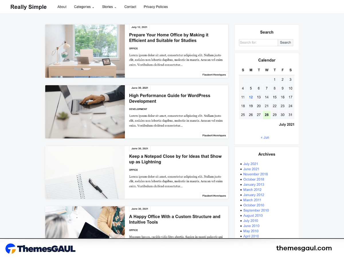 Basic Theme Template