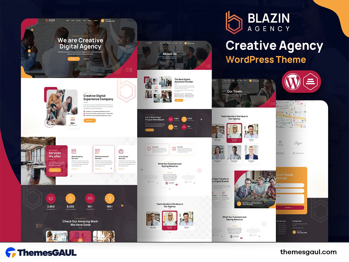 Blazin Agency | Creative WordPress Theme